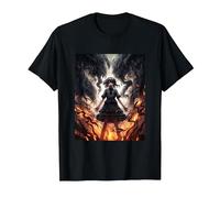 Manga Anime Demon Girl Beauty Horror T-Shirt, Men, Black, 5X-Large
