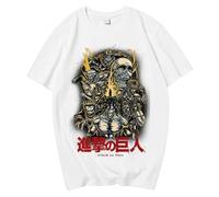 Manga Attack AOT On Titan T Shirt Summer Streetwear T Shirts Cotton Trendy Levi Ackerman Shirt for Man Short-Sleeved Loose Tops