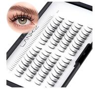 Manga Cluster Lashes, C Curl Individual Eyelashes 10-16mm Reusable DIY Individual Lashes Hypoallergenic Under Lash False Lashes Eyelash Clusters for Daily Wear and Events Lankiz