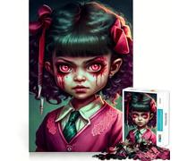 Manga Cute Monster V for Adults 1000 Piece Puzzle Restful Game Tension Relief Family Bond Xmas Surprise (38x52cm)
