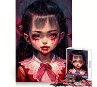 Manga Cute Monster V Puzzle for Teenagers 1000 Pieces Sharp Brain Decompress Family Bond Birthday Idea (38x26cm)