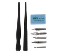 Manga Dip Pen Holder Set Drawing Painting Tools Kit Calligraphy + 5 Nibs Dip Pen Holder for Desk Gradient Color Star Glass Office Products School Supplies Education
