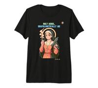 Manga Holy Rebel | Bold Feminine Resistance Statement Art Premium T-Shirt