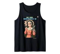 Manga Holy Rebel | Bold Feminine Resistance Statement Art Tank Top