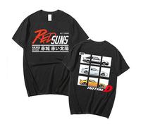 Manga Initial D T-Shirts Takumi Fujiwara Top Bunta Fujiwara Tee Ryousuke Takahashi Summer Top T-Shirts Japan Anime Initial D Clothing