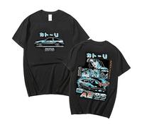 Manga Initial D T-Shirts Takumi Fujiwara Top Bunta Fujiwara Tee Ryousuke Takahashi Summer Top T-Shirts Japan Anime Initial D Clothing