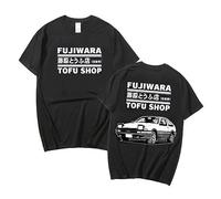 Manga Initial D T-Shirts Takumi Fujiwara Top Bunta Fujiwara Tee Ryousuke Takahashi Summer Top T-Shirts Japan Anime Initial D Clothing