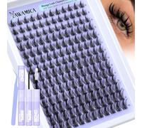 Manga Lash Clusters Kit DIY Anime Eyelash Extension Kit 10-16mm Spiky Individual Lashes Clusters Wide Anime Eyelash Clusters Kit with 2-in-1 Bond & Seal Precision Tweezers DIY Lash Kit by Yawamica