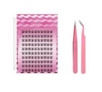 Manga Lashes, Eyelash Clusters Set Lash Extensions Kit DIY at Home 8-16mm Cluster Lashes Kit with Tweezers