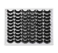 Manga Lashes Eyelashes Natural Look False Eyelashes 3D Volume Fake Lashes Anime Strip Lashes Spiky 9 Pairs Lashes Pack