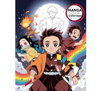 Manga Livre De Coloriage: Le cadeau parfait pour les fans d’anime, de manga et de dessin japonais