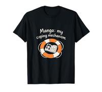 Manga: My Coping Mechanism Anime Lifebuoy Design T-Shirt
