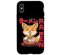 Manga Neko Otaku Ramen Fox Case for iPhone X/XS