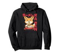Manga Neko Otaku Ramen Fox Pullover Hoodie