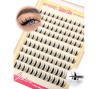 Manga Pre Glued Cluster Lashes Anime Self Adhesive Individual Eyelashes 8-14MM Wispy Lash Clusters with Spikes No Glued Need Eyelashes Press on Lashes Manga Look by JIMIRE