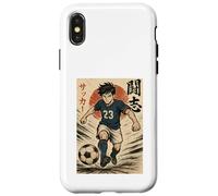 Manga Soccer Striker Football Player, Japanese Anime Style Case for iPhone X/XS