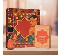 Mangalyam Gift Box | Saffron & Sandalwood Soap with Bhringraj & Shikakai Hair Wash Kit - Travel Size Pack for Brightening Skin & Revitalizing Hair Naturally