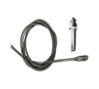 Manganese Steel Drain Snake 2m Flexible Electric Auger(1m) | Drill attachment, 1m manganese steel, spiral tip, hair removal, kitchen sink use