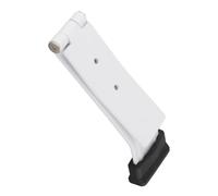Manganese Steel One Touch Door Stop Designed to Hold Doors Open Securely Anywhere (White)