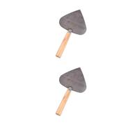 Manganese Steel Round Shovel Plastering Trowel Filling Knifes 33x17.5cm/12.99x6.89'' Masonry Tool Professional Round Shovel Plaster Trowel Manganese Steel Concrete Masonry Tools