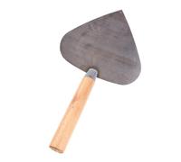 Manganese Steel Round Shovel Wooden Handle Plastering Coat Float Trowel Concrete Masonry Tools 33x17.5cm/12.99x6.89'' Professional Round Shovel Plaster Trowel Manganese Steel Concrete Masonry Tools