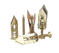 Manganese Steel Self Drilling Drywall Anchors | 20/40/60/100/200 Sets For Furniture Doors window Concrete Wood(40 Sets)