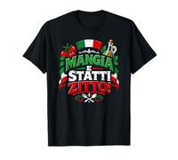 Mangia E Statti Zitto Funny Italian Food Lover Italia T-Shirt