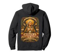 Mangia E Statti Zitto Patron Saint of Sunday Dinner Italian Pullover Hoodie