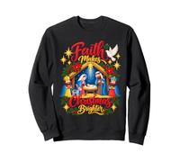 Mangler Nativity Scene Christian Faith Christmas Sweatshirt