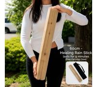Manglid Wood 60Cm Healing Rainstick With 9 Minute Soothing Rain