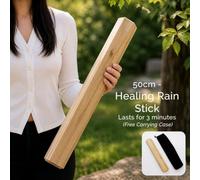Manglid Wood Healing Rainstick 50Cm 3 Minute Calming Rain Sound