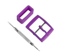 Mango 19mm Purple Plastic Silicone Replacement Watch Loop Loop for Swatch Watch - Choice of Colours and Widths, purple, 19mm