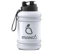 MANGO 2.2L Water Bottle With Straw and Time markings - BPA Free Xl Jug - Extra Large Durable Sports Bottles With Flip Cap - Ideal For Gym and Bodybuilding - Large Sports Reusable Water Bottle (Clear)