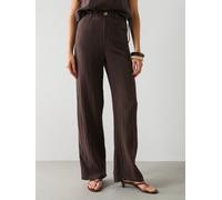 Mango Balloon Cotton Co-ord Trousers, Brown, Size S, Women Brown