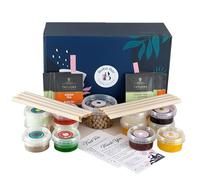 Mango Berry Refresher - Mixed Bubble Tea Kit | 8 Different Mixed Tea Flavours, 8 - Popping Boba & Jelly Toppings, Tapioca Pearls Bubble Tea (Serves 8) | Green Tea and Assam Bags by Boba Bar London.