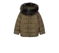 Mango Botanic women's quilted winter jacket khaki XS