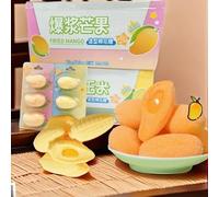 Mango corn marshmallows,Japanese jam sandwich cotton candy,fruit gummies,snack foods,soft candies,vegan,instant snacks, desserts, pastries, delicious snack gifts (Mango flavor,10bags(30pcs))