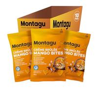 Mango Fruit Bites 50g 10 Pack Probiotic Enriched, Healthy Gummy Candy, Natural Fruit Snacks & Chewy Bites (Crème Brulee)