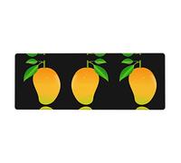 Mango Gaming Mouse Pad,Large Computer Keyboard Mouse Mat Desk Pad for Office Work/Home/Decor