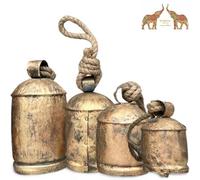 Mango Gifts Rustic Iron Tin Metal Vintage Harmony Bells Rustic Style Large Bell Relaxing Tranquil Wind Chimes (4)