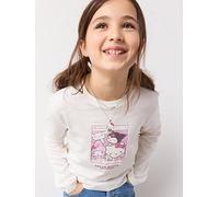 Mango Girls Hello Kitty Long Sleeve T-Shirt, Light Cream, Size Age: 5-6 Years Light Cream