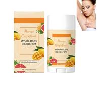 Mango Grapefruit Whole Body Deodorant Stick, Solid Perfume Antiperspirant for Odor Control & Sweat Protection, Long-Lasting Natural Fragrance, Smooth Solid Balm, Travel Size All Day Freshness (1pcs)