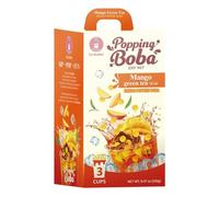 Mango Green Tea with Mango Popping Boba - DIY Bubble Tea Kit | Makes 3 Cups