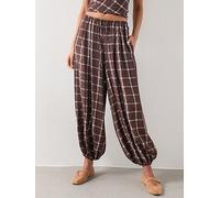 Mango Mid-rise Harem Pants Co-ord, Red, Size M, Women Red