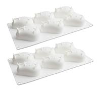 Mango Mold, Mango Mold 2-Pack, Food-Grade Platinum Silicone Fruit Shaped Molds for Mousse, Chocolate, Ice Cream, Fruit Shaped Molds, Silicone