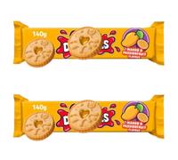 Mango & Passionfruit Shortcake Biscuits, 140g, Vegan-Suitable, Natural Colours and Flavours