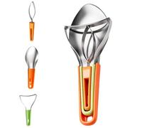 Mango Peeler - Serrated Manual | Fruit Cutter Watermelon Slicer for Avocado, Kiwi, Cantaloupe , Salad, Kitchen, Restaurant, Camping, Picnic