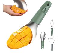 Mango Peeler - Serrated , Non-Slip Manual Kitchen Utensils, Watermelon Slicer, Fruit Slicer, for Home, Apartment, Camping, Picnic, Indoor, Outdoor, Avocado, Kiwi