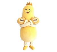 Mango Plush Cushion Soothing Cute Long Bodied Eggplant | Cuddly Toys for Men Teens Students Home Bedroom Apartment Sofa Yellow