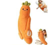 Mango Plush Hugging Pillow,Mango Long Body Patting Pillow with RC Heat Pat Arm&Bluetooth Recording,Soothing Cuddle Pillows Sleeping Companion,Partner Plush Comfort Pillows for Side Sleepers Reading